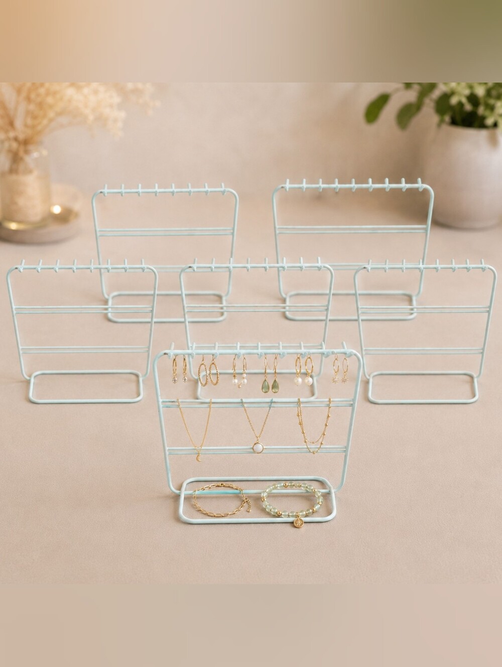 7 Jewelry Display Stands | Craft Fair Vendor Booth Earring Necklace Displays